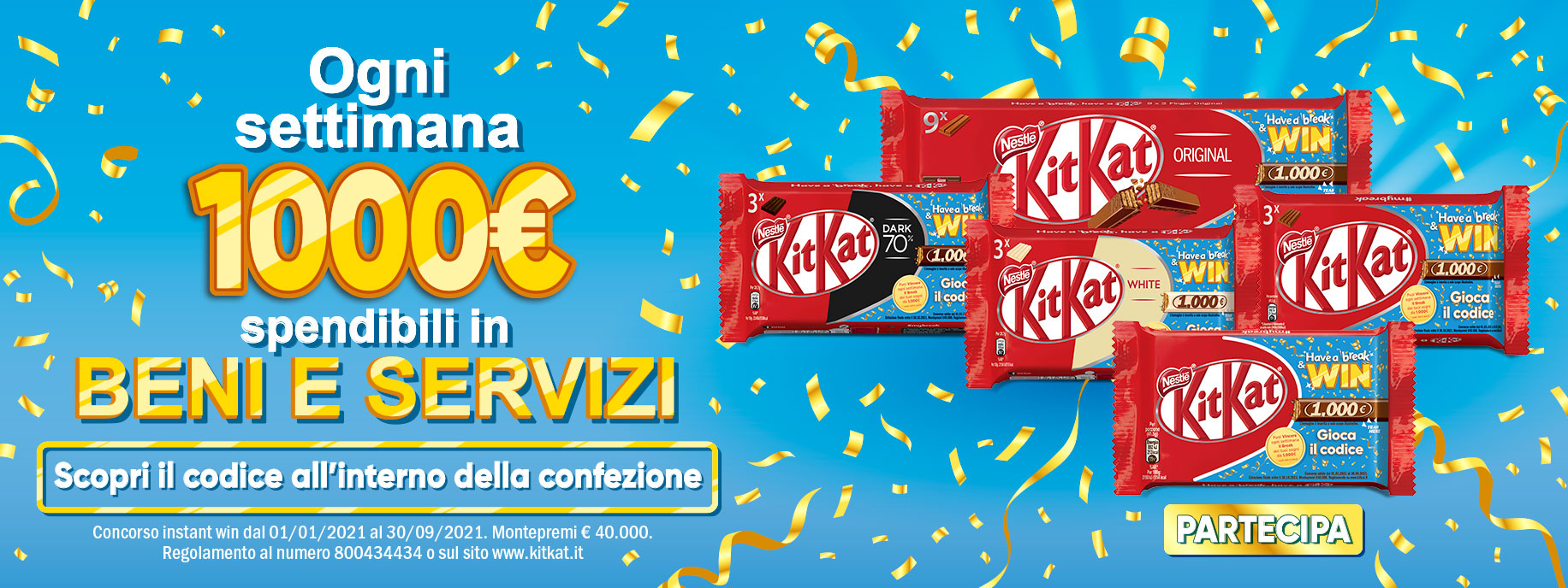 Locandina del concorso KitKat Have a Break & Win