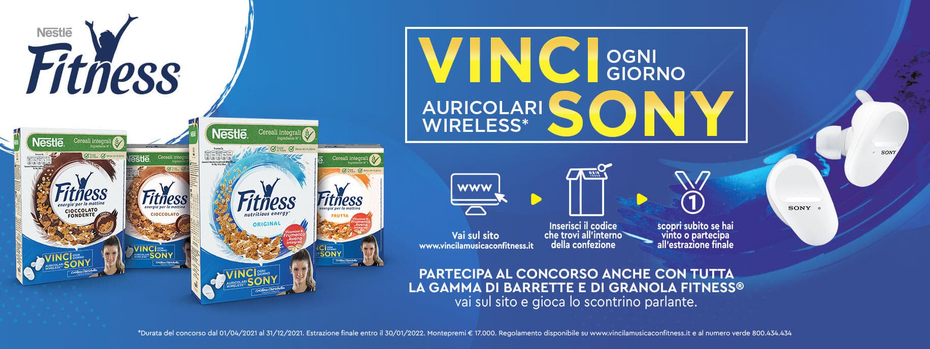 Concorso Fitness x Sony: prova a vincere degli auricolari wireless