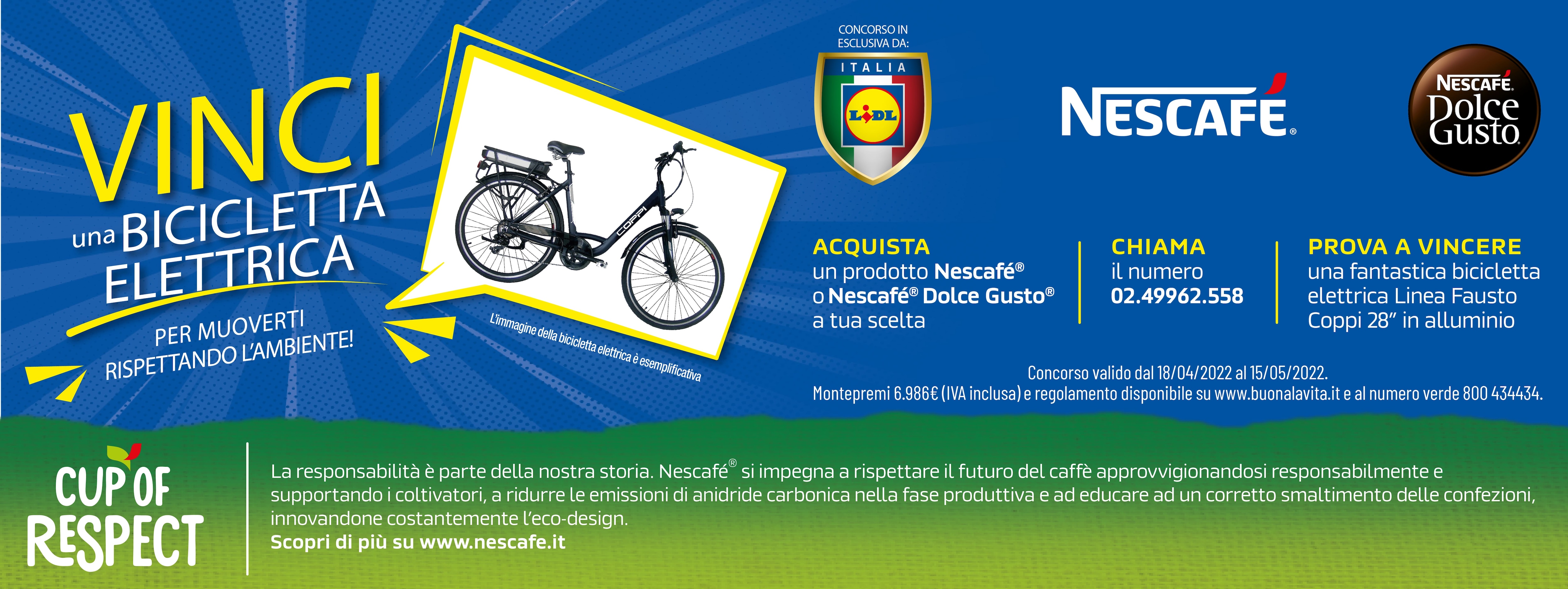 Concorso Nescafé Bici Elettrica