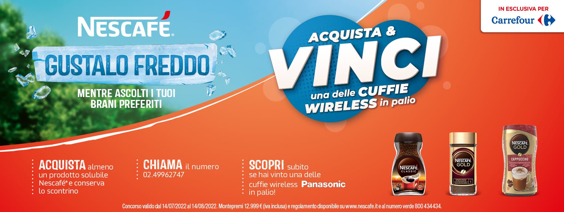 Concorso Nescafé Carrefour Gustalo Freddo Concorso Nescafé Carrefour Gustalo Freddo