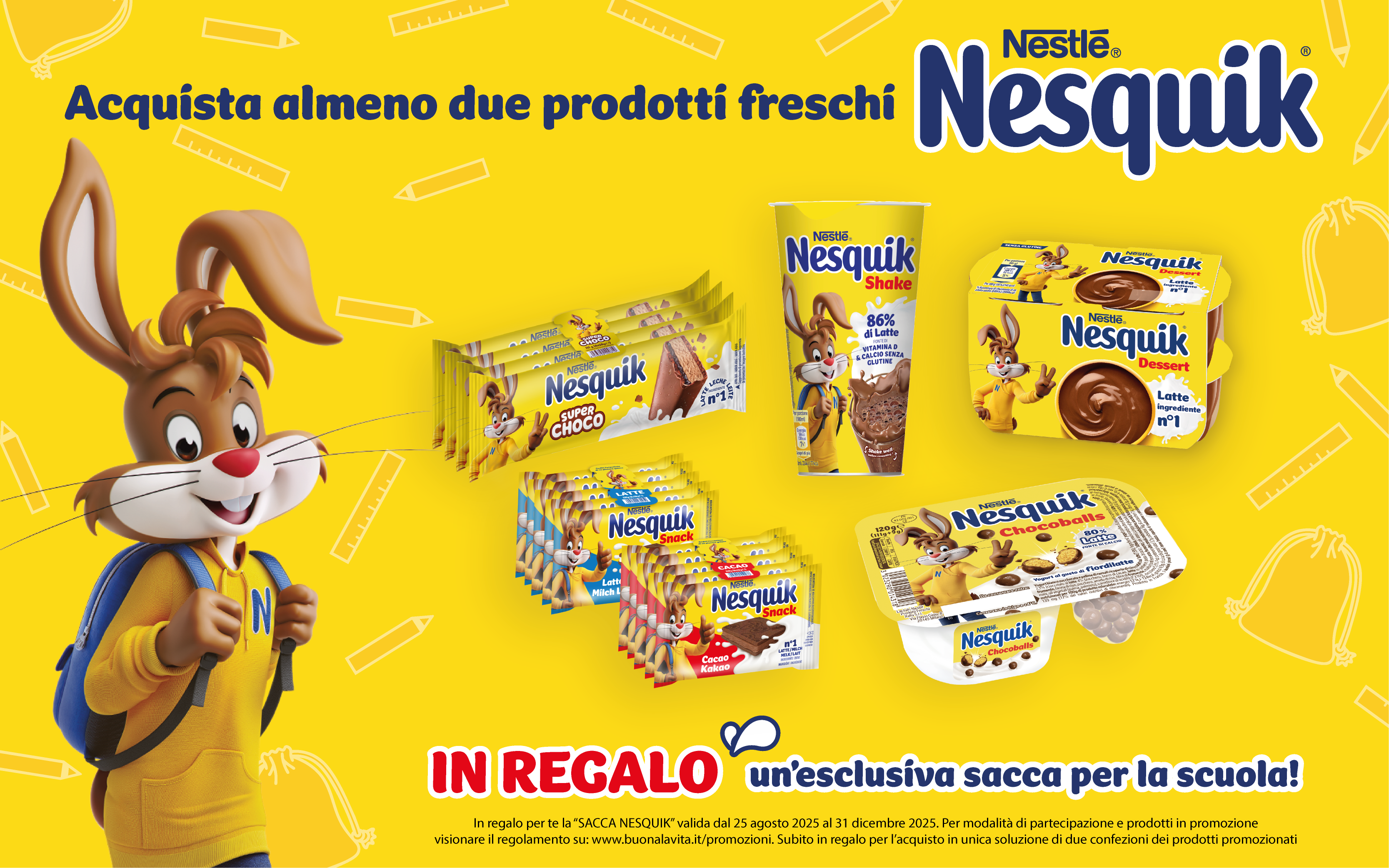 In regalo per te LA SACCA NESQUIK In regalo per te LA SACCA NESQUIK