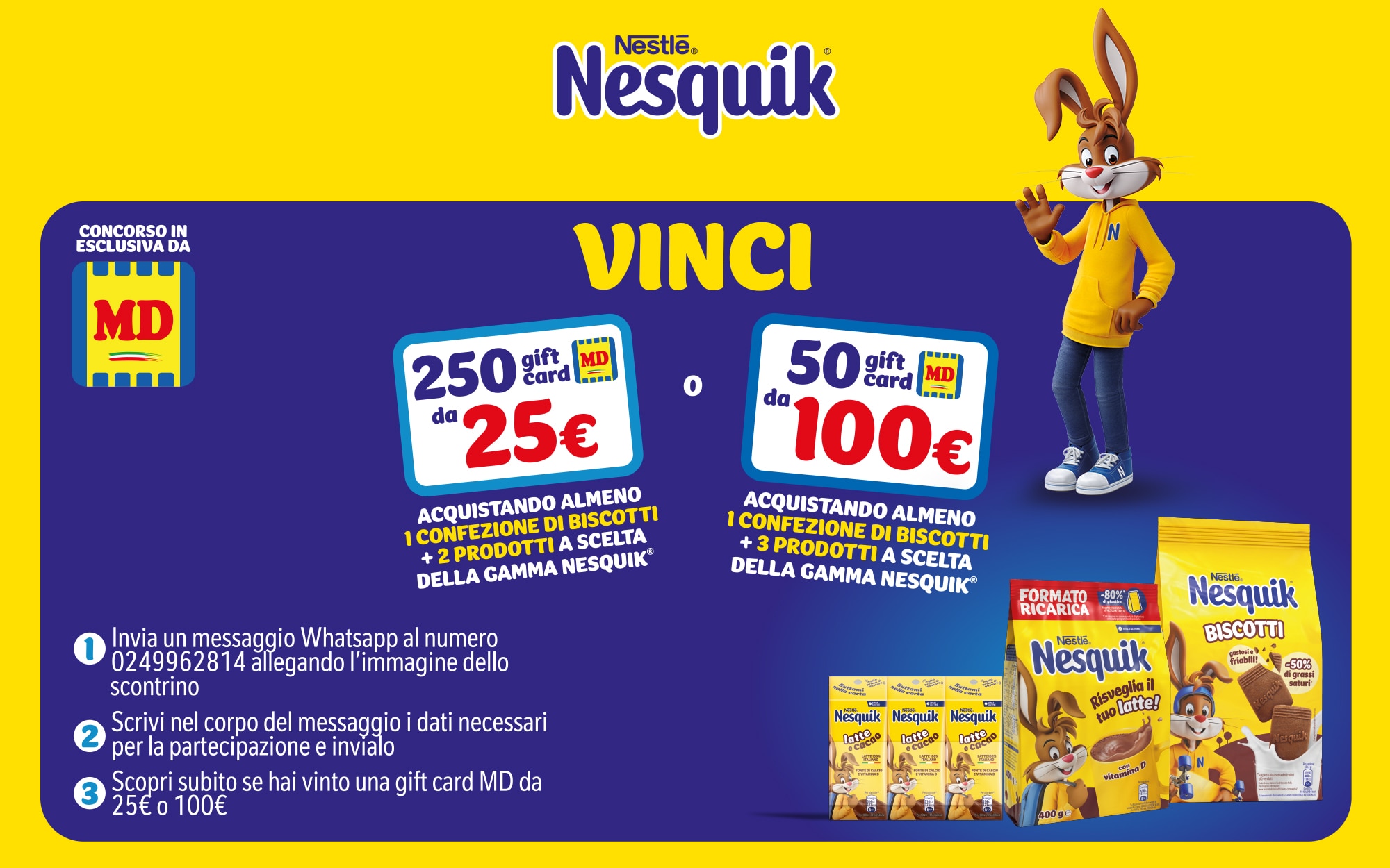 Vinci la spesa con Nesquik & MD