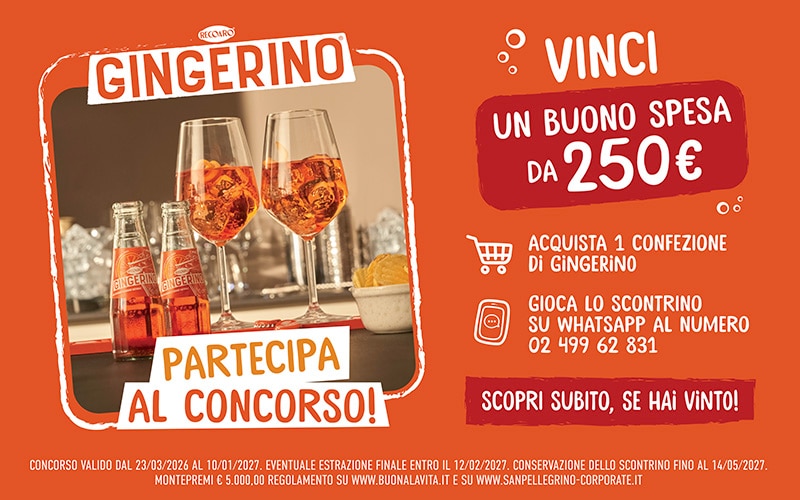 Vinci la spesa con Gingerino 2026!