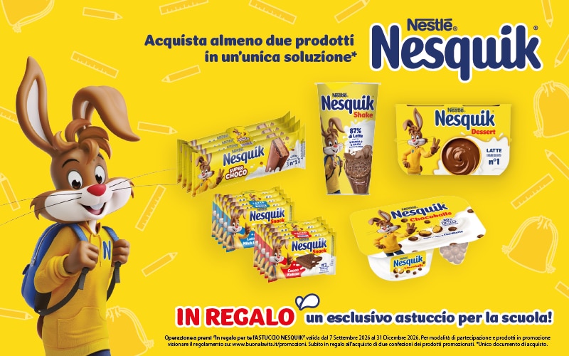 In regalo per te L’ASTUCCIO NESQUIK!