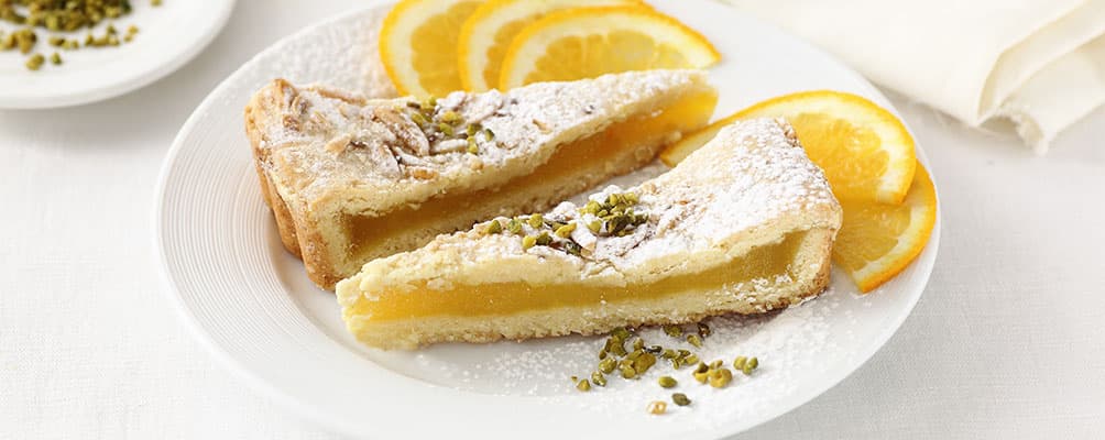 Crostata ai pinoli e pistacchi