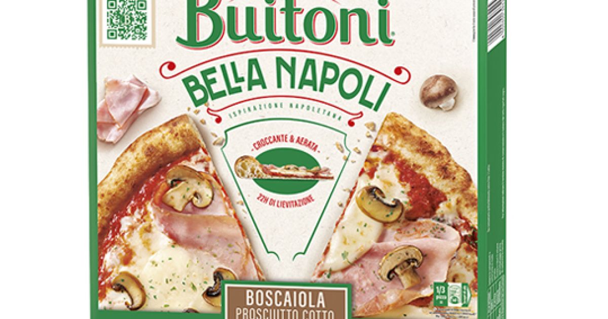 Pizza Buitoni Bella Napoli Premium Prosciutto e Funghi Senza Aglio
