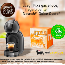 Eni gas e luce e Nescafè Dolce Gusto: l'energia per la tua casa o per la tua attività