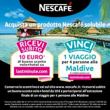 Nescafé ti regala un viaggio alle Maldive