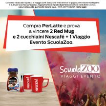 Promo Nescafé PerLatte e vinci ScuolaZoo
