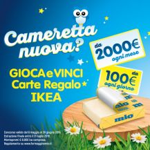 Banner della promozione IKEA e Formaggino Mio