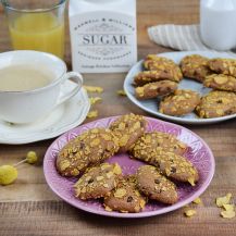 Biscotti con Orzoro Orzo e Cacao, cioccolato e cereali croccanti