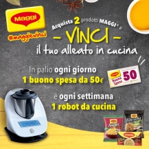 Concorso Maggi: in palio buoni spesa e un robot da cucina