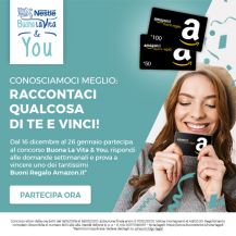Buona La Vita & You: vinci Buoni regalo Amazon.it da 50€ o 100€