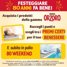 80 anni di Orzoro: partecipa al concorso e vinci weekend benessere