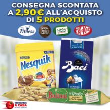 Con esselungaacasa.it scegli 5 prodotti Nestle: consegna scontata a €2,90