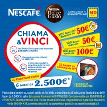 Concorso MD e Nescafé con in palio buoni spesa MD e una Smart TV Samsung