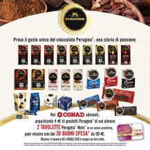 Confezioni di tavolette, cacao e cioccolatini Perugina per partecipare al concorso PAC 2000