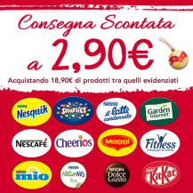 Volantino Concorso Esselunga a casa consegna scontata con Nestlé