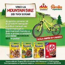 VINCI CON I CEREALI NESQUIK E KITKAT LA BICICLETTA DEI TUOI SOGNI!