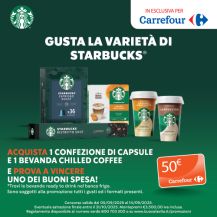 Acquista Starbucks e prova a vincere una gift card Carrefour