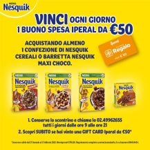 Vinci ogni giorno 1 buono spesa Iperal da €50
