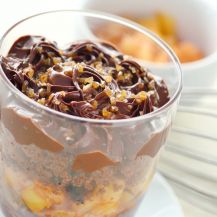 Mousse al cioccolato e arancia