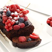 Plumcake al cioccolato e frutti di bosco 