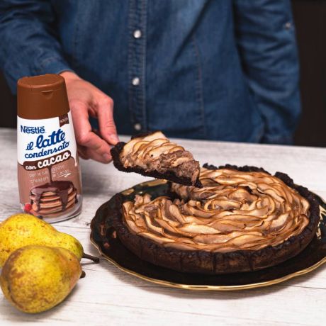 Torta Pera e Cioccolato su tortiera 