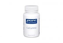 Barattolo di estratto di curcuma in capsule
