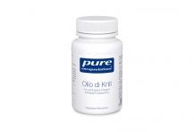 Barattolo di integratore a base di olio di krill con omega-3, fosfolipidi e astaxantina