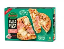 Confezione Bella Pinsa Prosciutto e Funghi Buitoni su sfondo bianco 