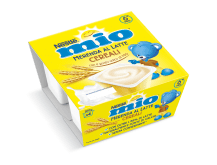 Confezione di merenda mio al latte cereali