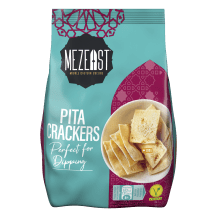 Una confezione di Pita Crackers di Mezeast 