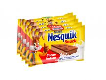 Confezione Nesquik Snack Cacao 5x26g su sfondo bianco