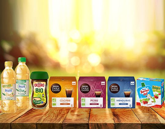 Fai una scelta responsabile, scopri tutti i prodotti Nestlé Bio Selezione di prodotti Nestlé BIO