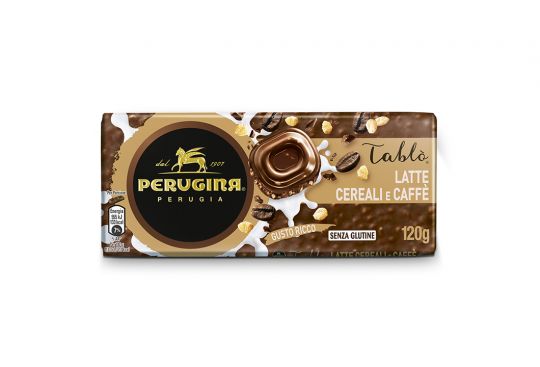 Scopri il gusto morbido della tavoletta latte cereali e caffè Perugina Gusto morbido della tavoletta latte cereali e caffè