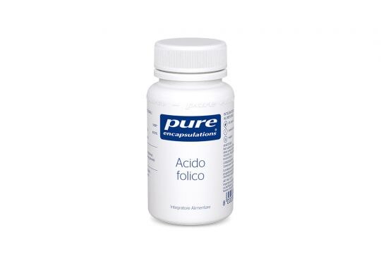 L’integrazione di acido folico è fondamentale in gravidanza Barattolo di capsule di acido folico