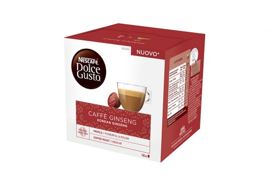 Scatola 16 capsule caffè al ginseng Nescafé Dolce Gusto