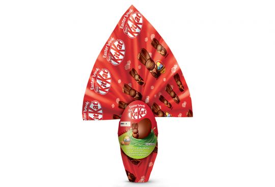 Regala l’esclusivo Uovo KitKat Bunny! Uovo di Pasqua KitKat Bunny con cioccolato al latte e wafer