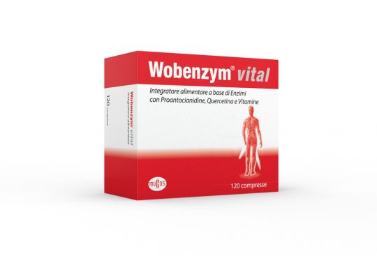 Prova Wobenzym Vital! Confezione integratore alimentare Wobenzym Vital da 120 compresse