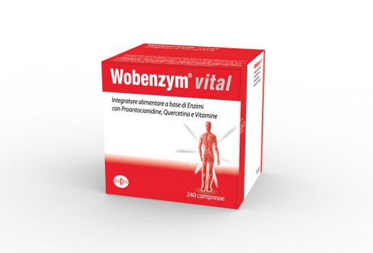Confezione integratore alimentare Wobenzym Vital da 240 compresse