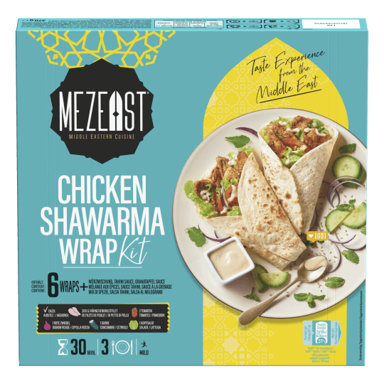 Kit per comporre il Chicken Shawarma Wrap di Mezeast Kit per comporre il Chicken Shawarma Wrap di Mezeast