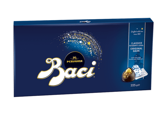 Regala la raffinata Baci® Perugina® Classico Scatola Media Confezione di Baci® Perugina® Classico Scatola Media con sfondo bianco