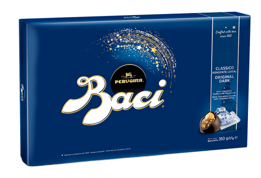 La raffinata scatola grande Baci® Perugina® Classico è il regalo perfetto Scatola Baci Perugina Classico Grande