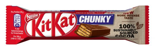 Acquista il KitKat Chuncky per il tuo break Pack Kit Kat Chuncky con sfondo bianco