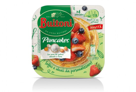 Prova i nuovi Pancakes Buitoni Packaging pancakes buitoni con sfondo bianco