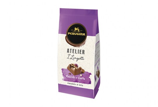 Scopri la golosa combinazione dei lingotti Perugina nocciole e uvetta Sacchetto da 157g di Lingotti Perugina nocciole e uvetta.