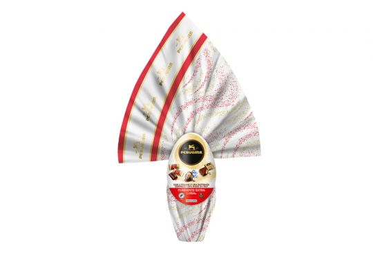 Scopri l’uovo Perugina Le Specialità Fondente 252g Uovo Perugina Le Specialità Fondente 252g confezione bianca strisce rosse su sfondo bianco