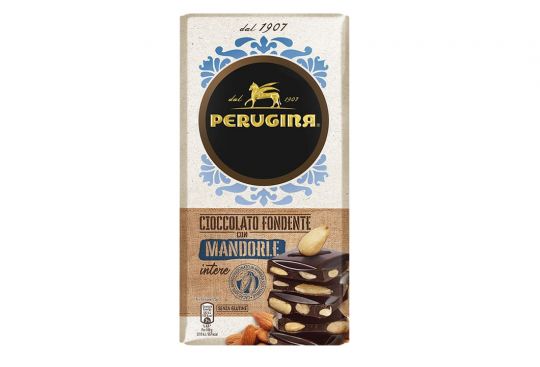 Perugina® Tavoletta Fondente con Mandorle Intere Tavoletta cioccolato fondente Perugina con mandorle intere