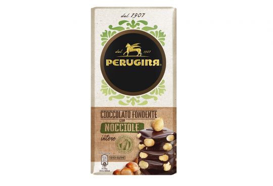 Perugina® Tavoletta Fondente con Nocciole Intere Tavoletta cioccolato fondente Perugina con nocciole intere